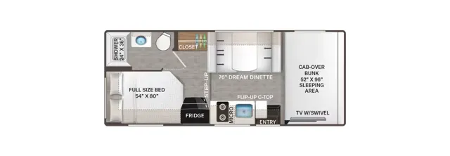 Thor Motor Coach Echelon LC21 floor plan