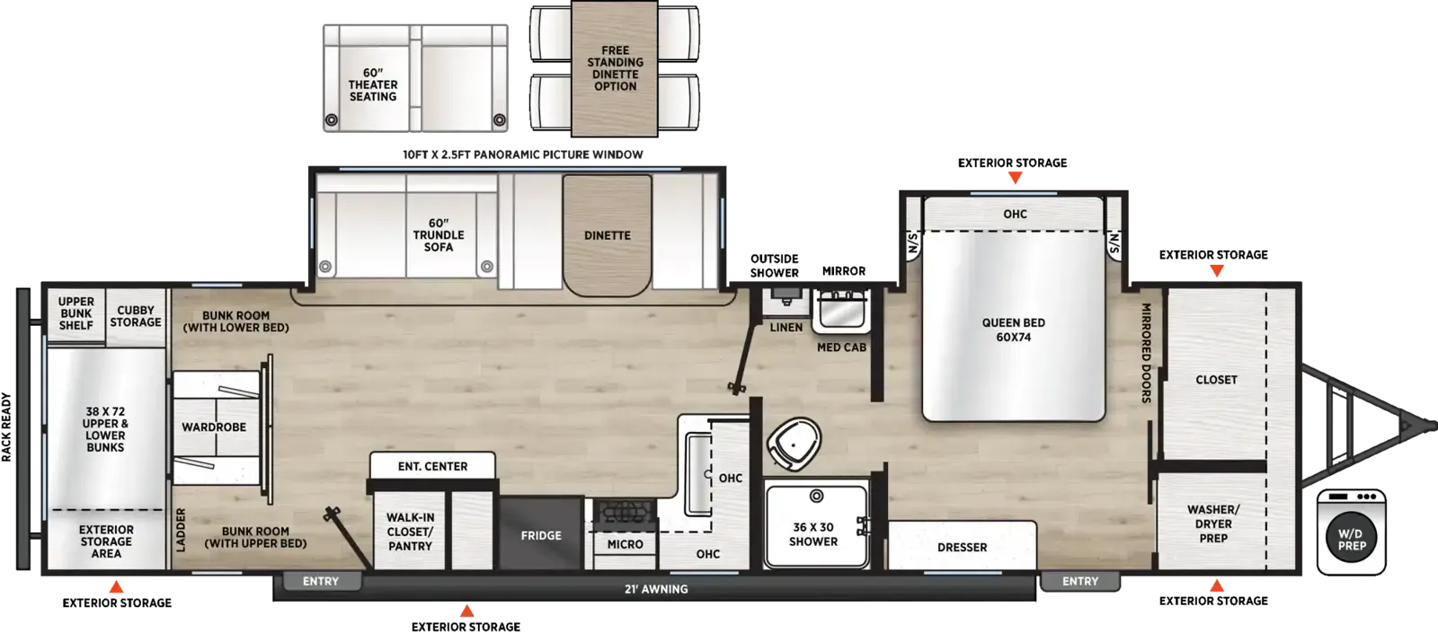 Coachmen Catalina Legacy Edition 333DORM floor plan