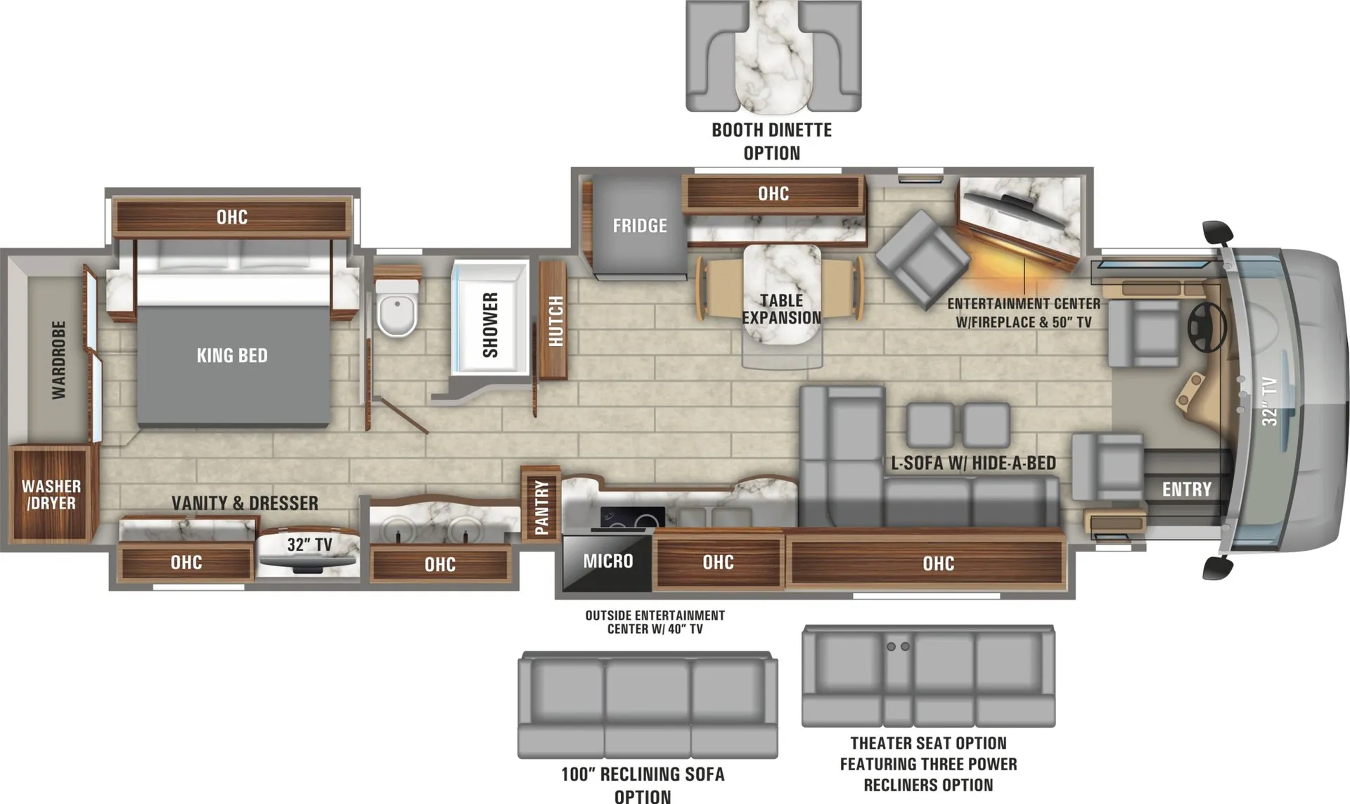 2017 Entegra Coach Anthem 42DEQ - Floor plan