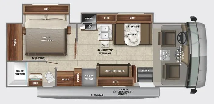 Jayco Alante 27A floor plan