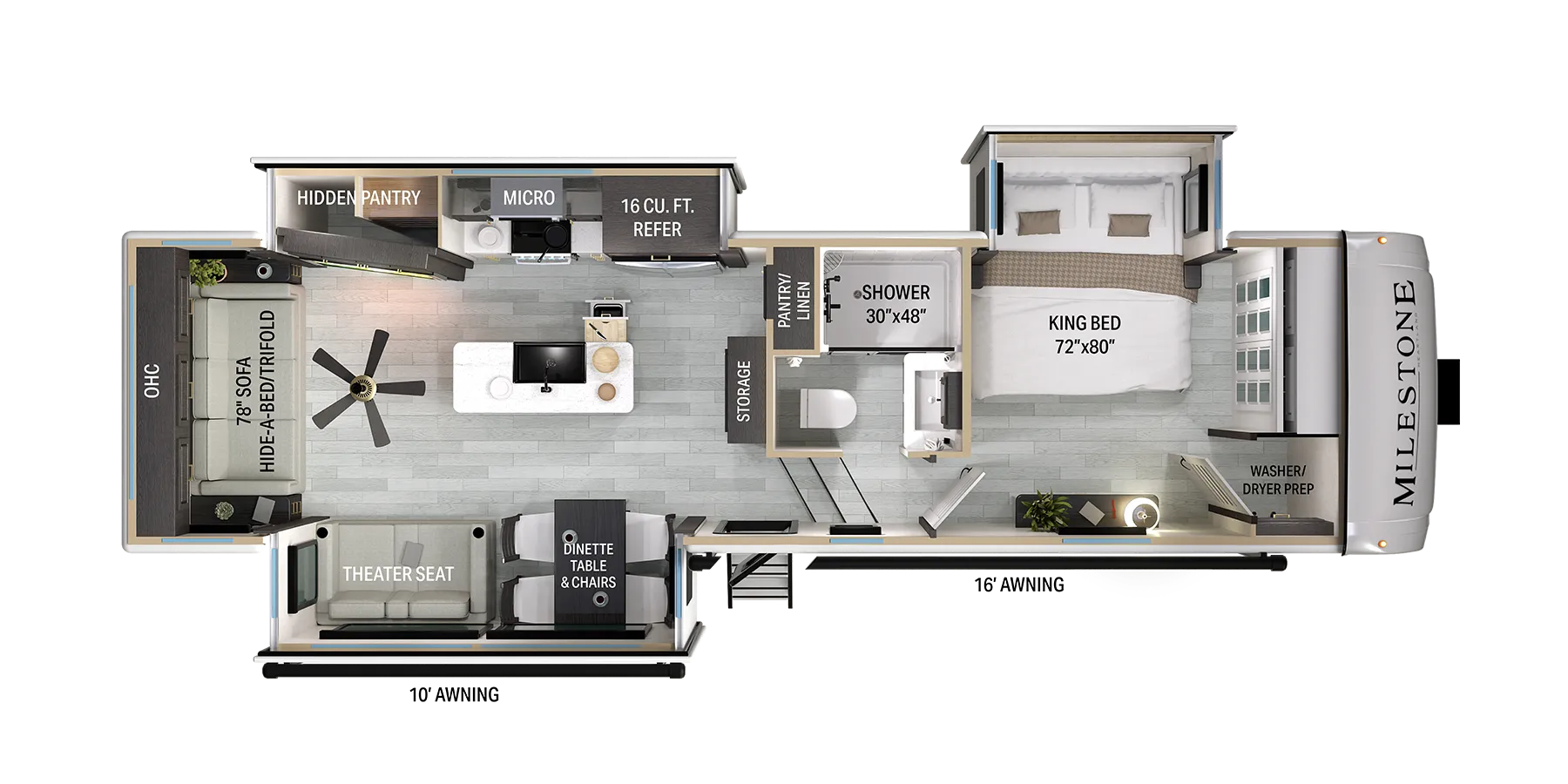 Heartland Milestone 31RL floor plan