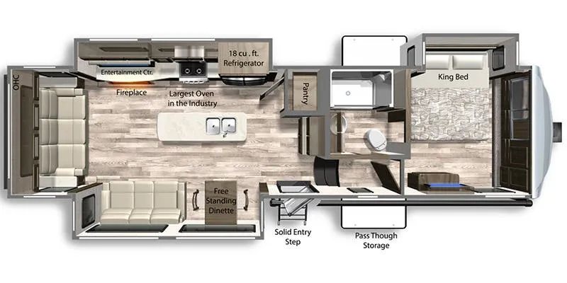 Dutchmen Yukon 320RL floor plan