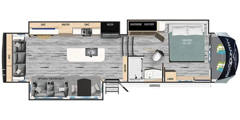 Heartland Big Country BC 3560 SS floor plan