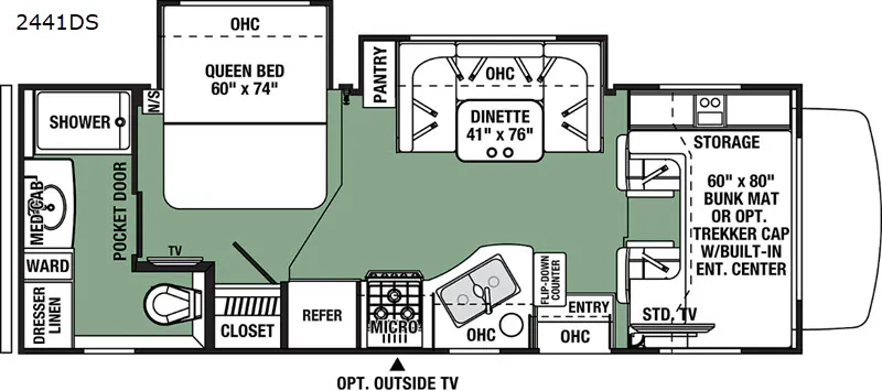2019 Forest River Forester 2441DS - Floor plan