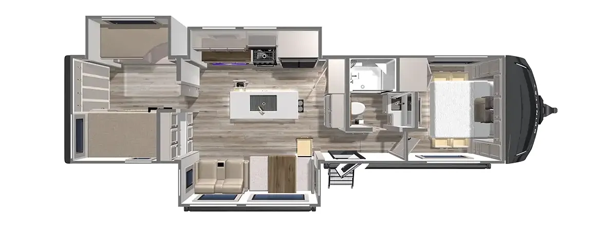 2027 Brinkley Model Z AIR 315 - Floor plan