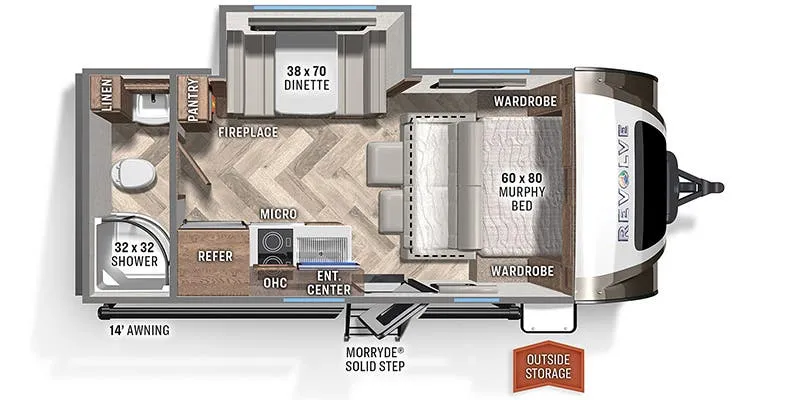 2023 Palomino Revolve EV1 - Floor plan