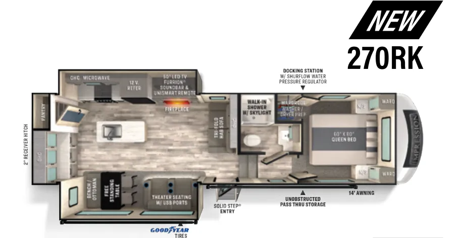 Forest River Impression 270RK floor plan