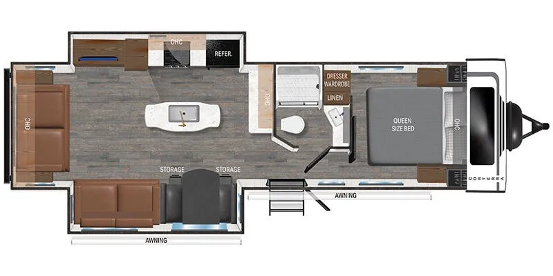 Heartland Corterra 30.3 RL floor plan