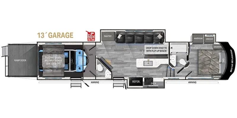 Heartland Road Warrior RW 397 floor plan