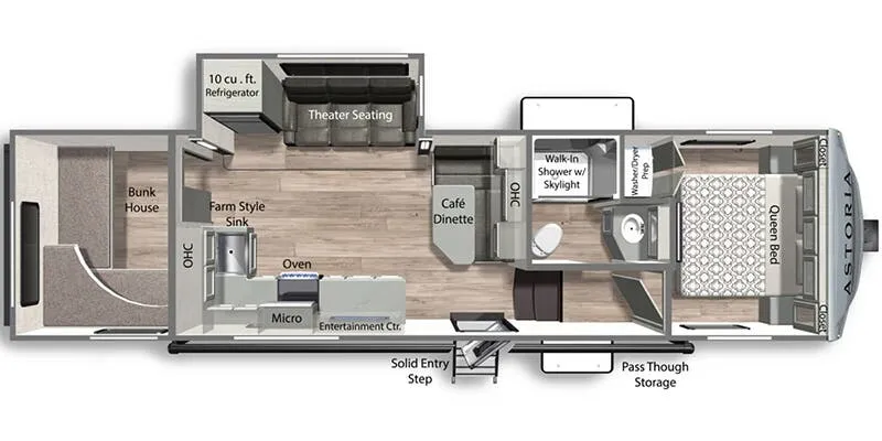 2026 Dutchmen Astoria 298BH - Floor plan
