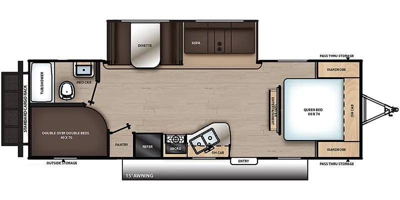 Coachmen Catalina Summit 261BHS floor plan