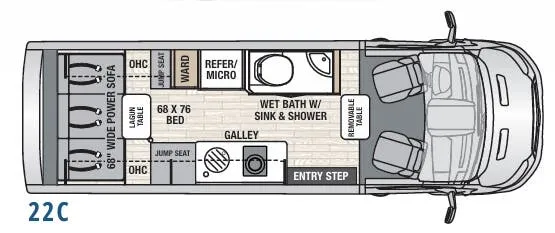 Coachmen Beyond 22C floor plan