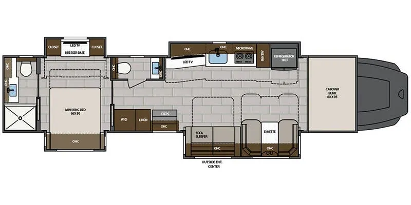 Renegade RV Classic 43CMD floor plan