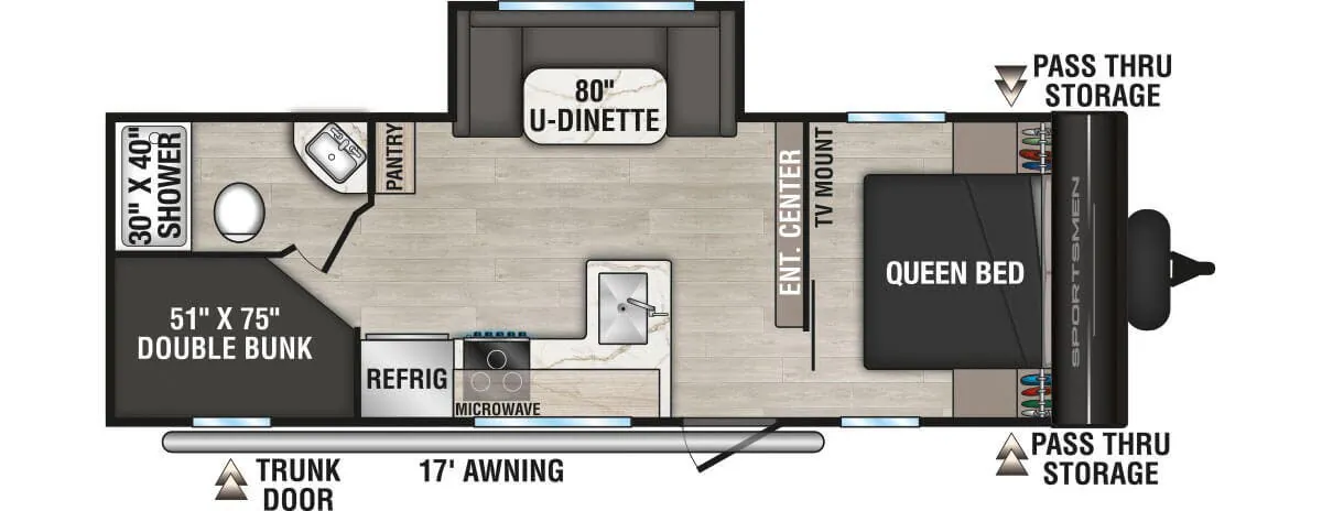K-Z Sportsmen Select 241BHSL floor plan