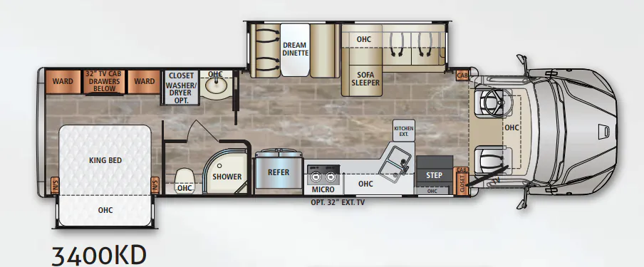 Dynamax Corp DynaQuest XL 3400KD floor plan