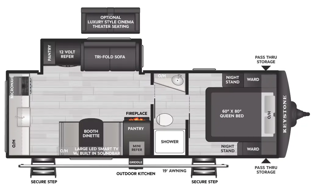 Keystone Passport SL Series 2450RK floor plan