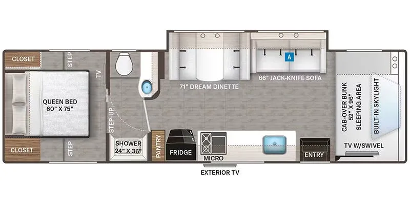 2026 Thor Motor Coach Quantum HS31 floor plan