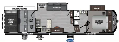 Keystone Raptor 351 floor plan