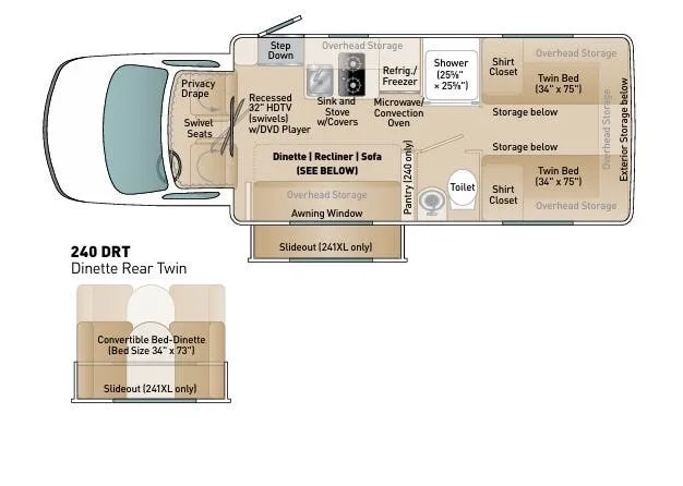 Coach House Platinum II 240 DRT floor plan
