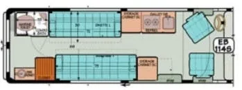 Sportsmobile Sprinter 114S floor plan