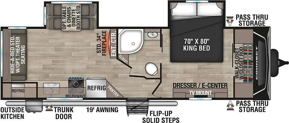 K-Z Connect C262RLK floor plan