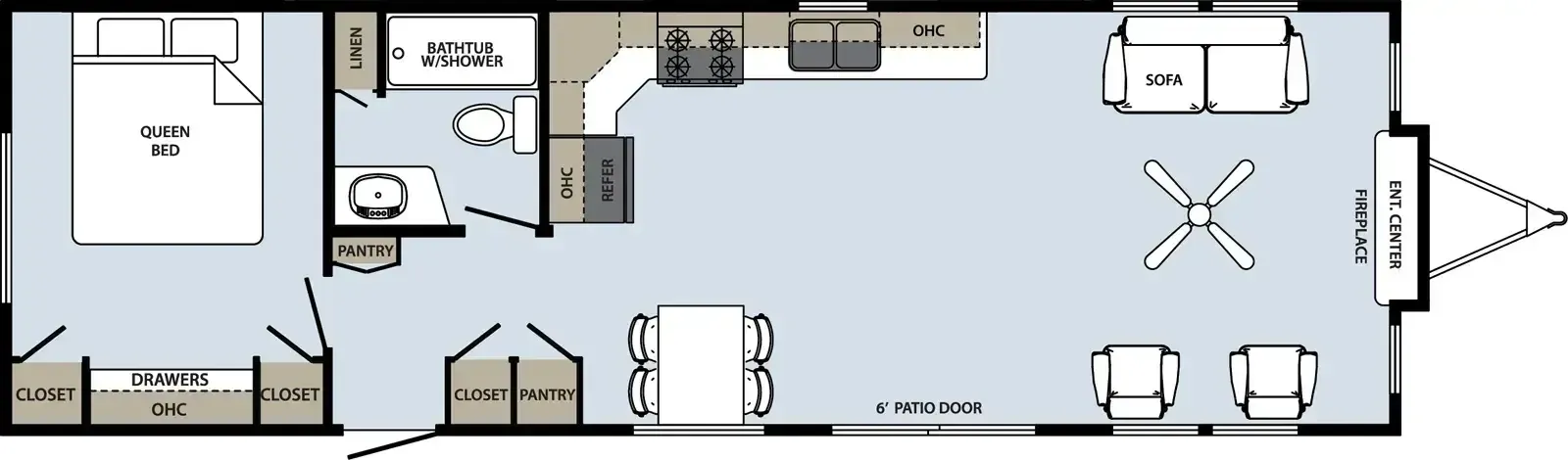 Forest River Quailridge Summit Canada 45AKFL-D-C-S floor plan