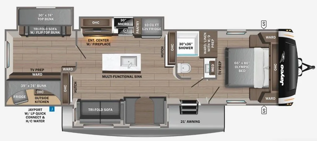 2027 Jayco Eagle HT Travel Trailers 312BHOK - Photo 3