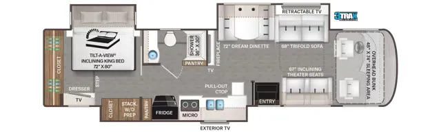 Thor Motor Coach Palazzo 37.4 floor plan