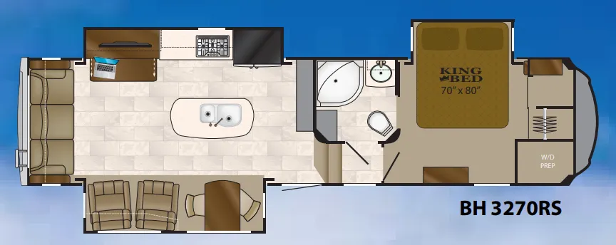 Heartland Bighorn 3270RS floor plan