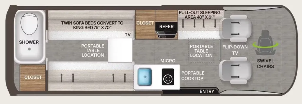 2026 Thor Motor Coach Sanctuary 24A floor plan