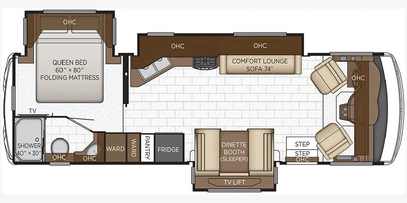Newmar Bay Star Sport 2905 floor plan