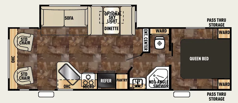 2015 Forest River Cherokee Cascade 264L - Floor plan