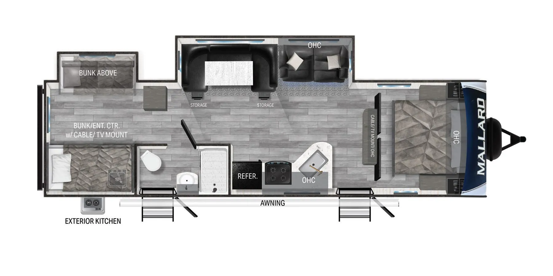 Heartland Mallard M32 floor plan