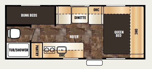 Forest River Cherokee Wolf Pup 16BHS floor plan