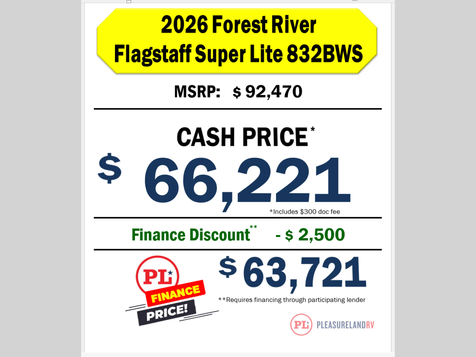 2026 Forest River Flagstaff Classic 832BWS - Photo 3