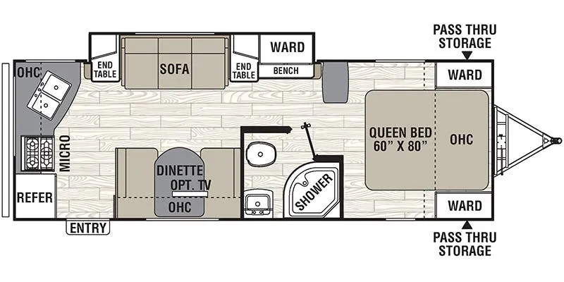 2018 Coachmen Freedom Express Ultra Lite 246RKS floor plan