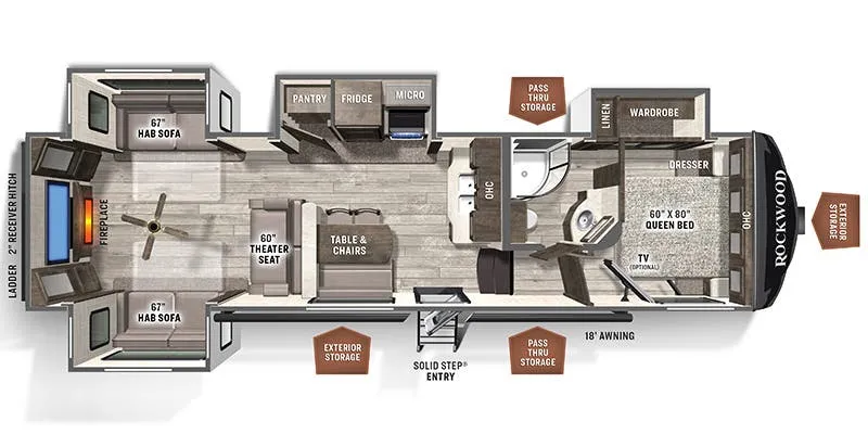 Forest River Flagstaff Super Lite 529RLKS floor plan