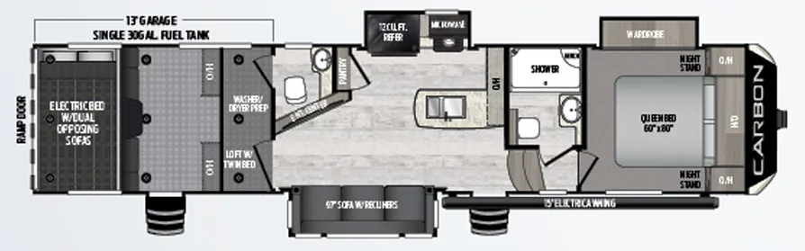 Keystone Carbon 358 floor plan