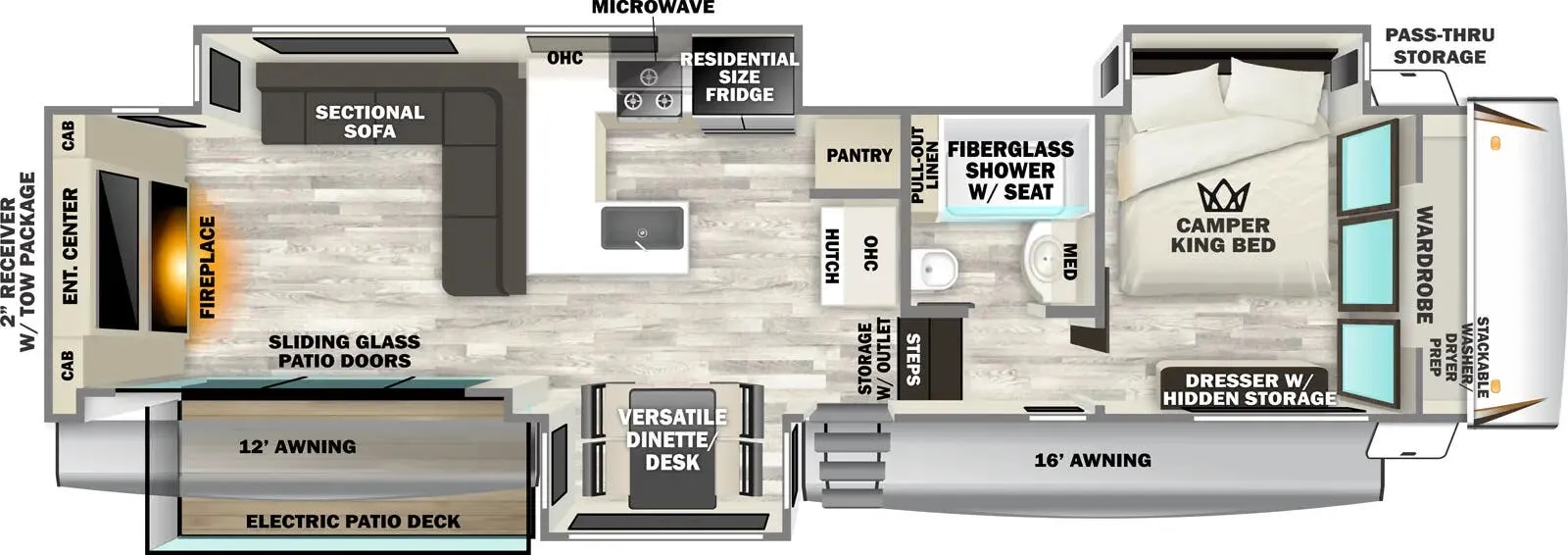 Forest River Sabre 33RLP floor plan