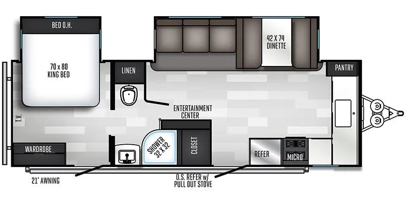 Palomino Solaire 260 FKBS floor plan