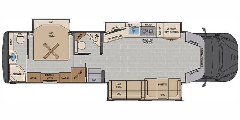 Renegade RV Verona LE 40LRB floor plan