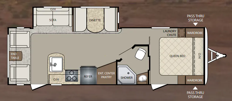 Keystone Bullet 269RLSWE floor plan
