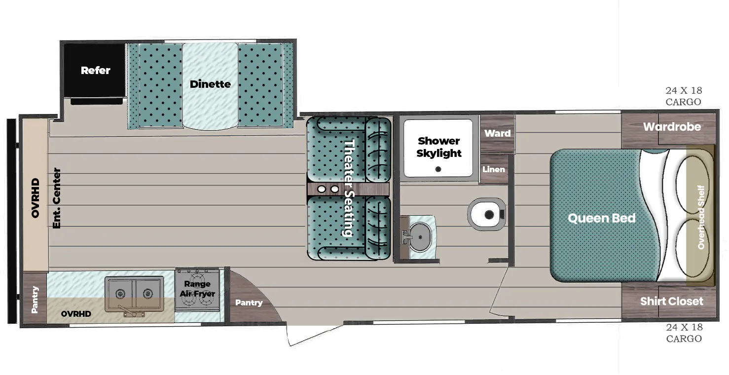 Gulf Stream Conquest Lite Ultra Lite 251RE floor plan