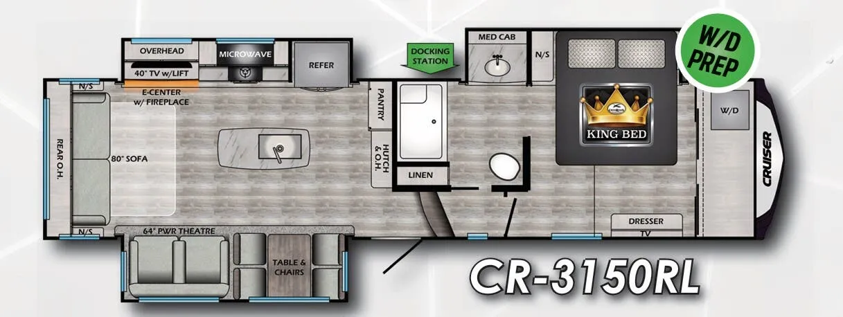 CrossRoads Cruiser 3150RL floor plan