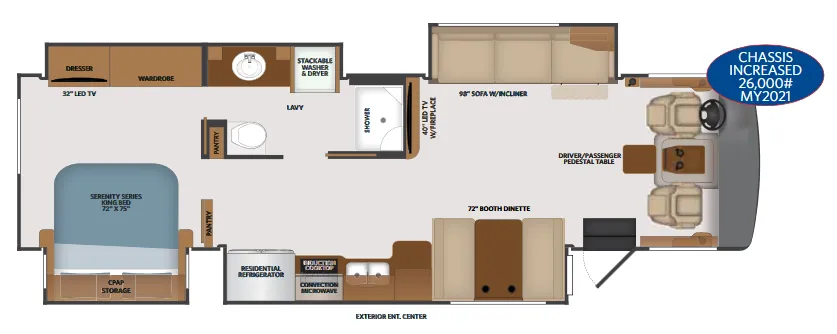 Fleetwood Southwind 36P floor plan