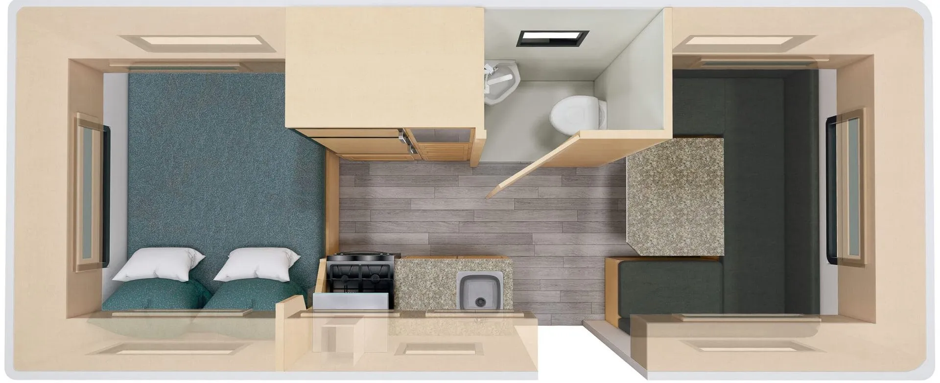 Escape Trailer Escape 21NE 21NE F1 floor plan