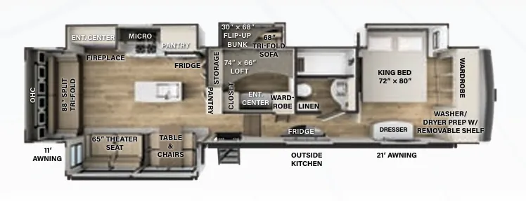 Palomino Columbus 379MB floor plan