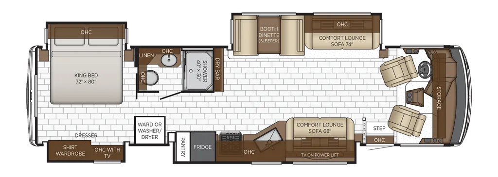 2026 Newmar Bay Star 3626 floor plan