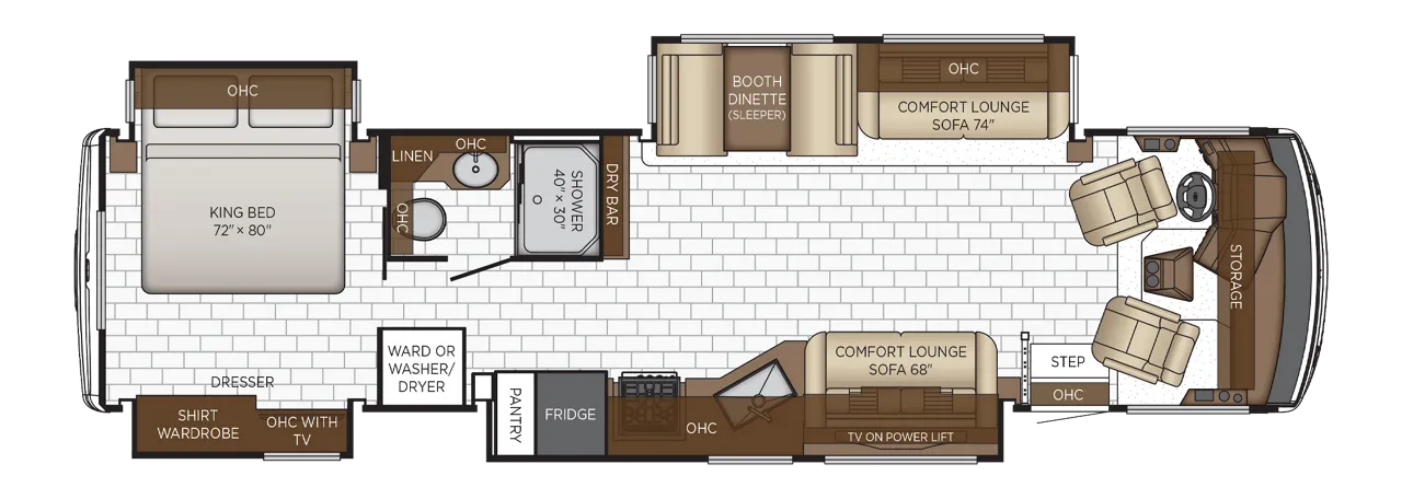 2026 Newmar Bay Star 3626 - Floor plan
