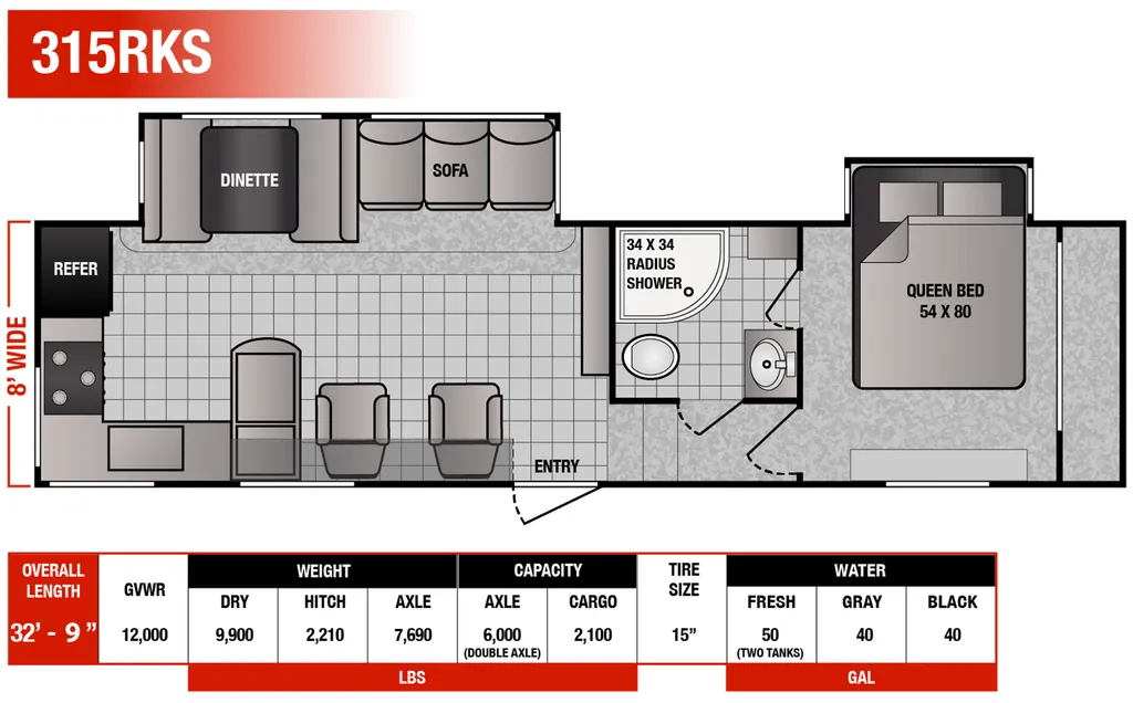 2024 Genesis Supreme Northland Limited 315RKS floor plan